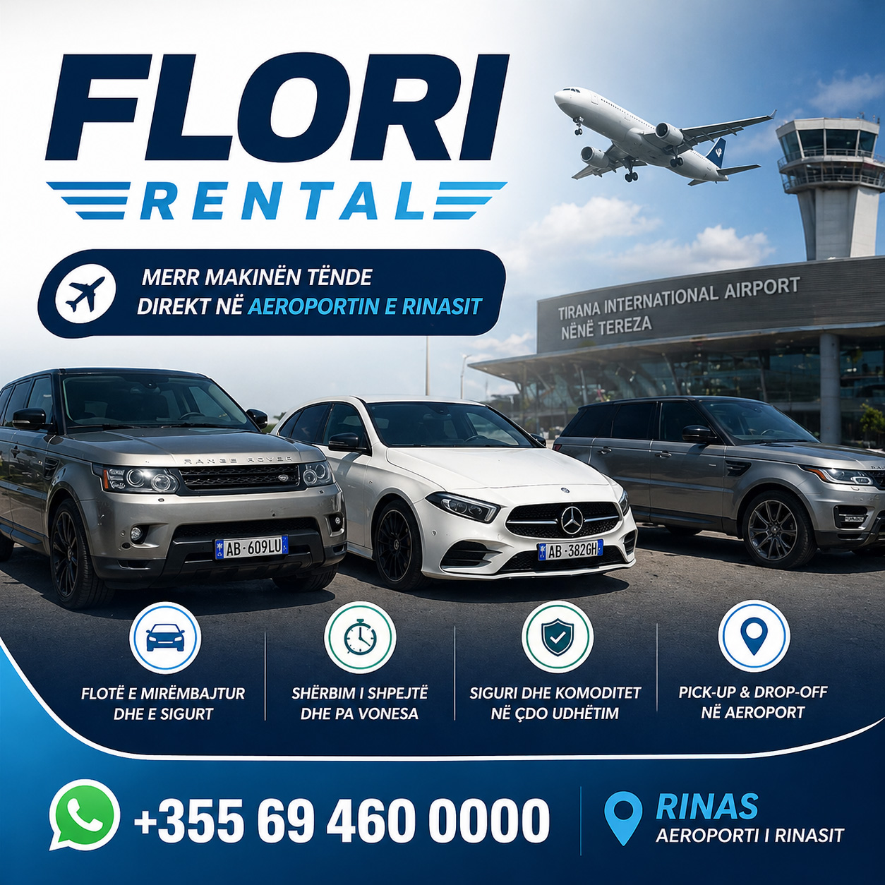 Banner pubblicitario Flori Rental