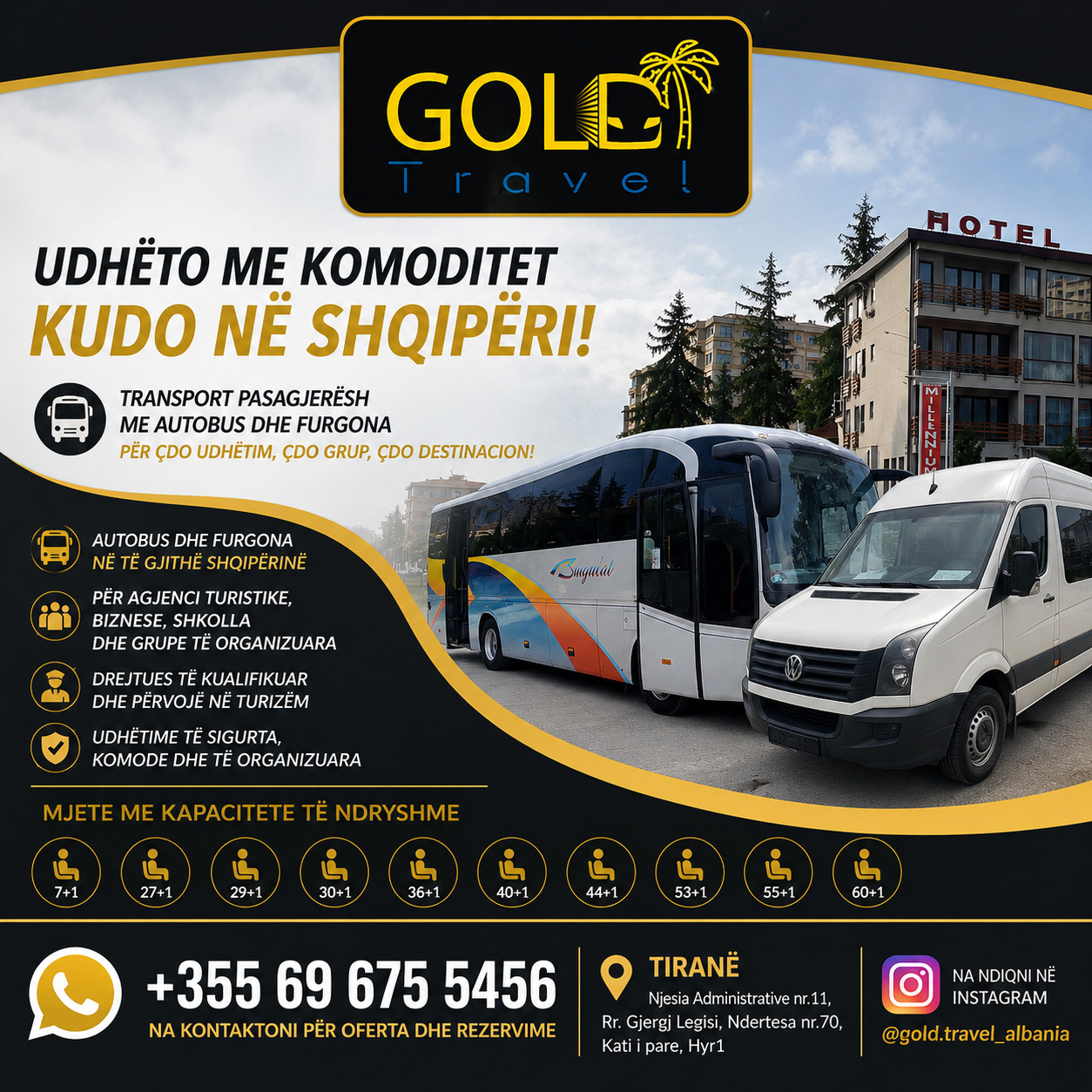 Banner pubblicitario Gold Travel