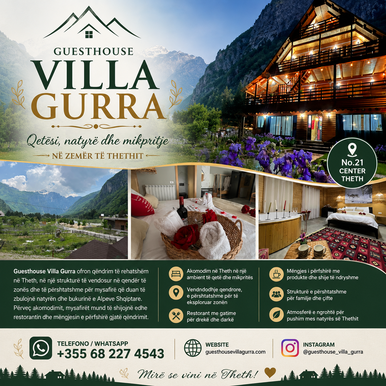 Banner pubblicitario Guesthouse Villa Gurra