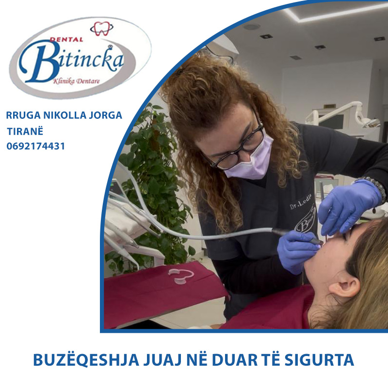 Banner pubblicitario Klinika Dentare Bitincka